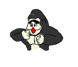 Gorilla gori sticker #2019019