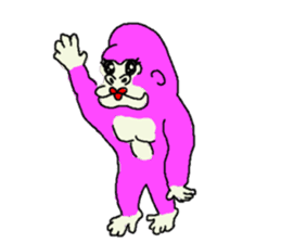 Gorilla gori sticker #2019022