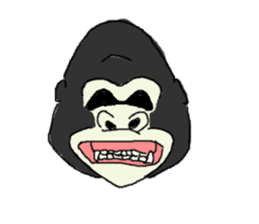Gorilla gori sticker #2019024