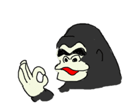Gorilla gori sticker #2019026
