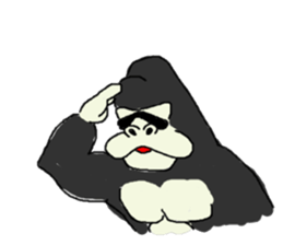Gorilla gori sticker #2019027