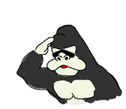Gorilla gori sticker #2019027
