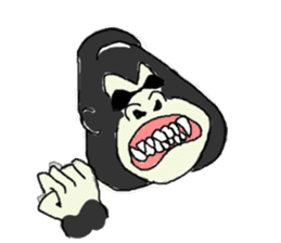 Gorilla gori sticker #2019031