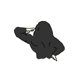 Gorilla gori sticker #2019036