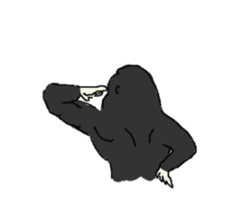 Gorilla gori sticker #2019036