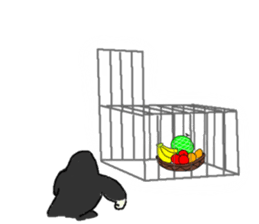 Gorilla gori sticker #2019039