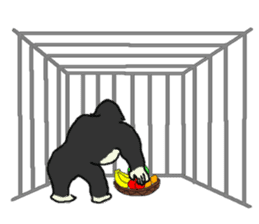 Gorilla gori sticker #2019040