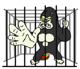 Gorilla gori sticker #2019043