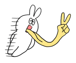 Very cute rabbit Sticker sticker #2019568