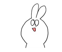 Very cute rabbit Sticker sticker #2019571