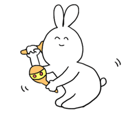 Very cute rabbit Sticker sticker #2019573