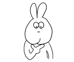Very cute rabbit Sticker sticker #2019575