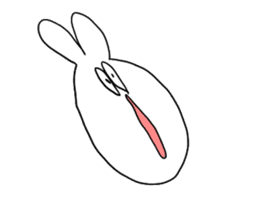 Very cute rabbit Sticker sticker #2019581