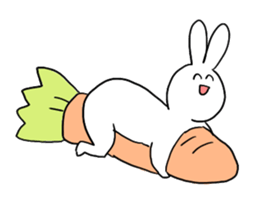 Very cute rabbit Sticker sticker #2019582