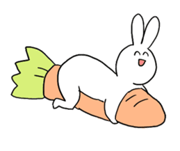 Very cute rabbit Sticker sticker #2019582