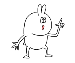 Very cute rabbit Sticker sticker #2019584