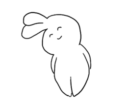 Very cute rabbit Sticker sticker #2019588