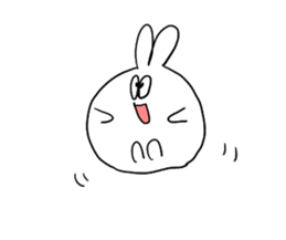 Very cute rabbit Sticker sticker #2019590