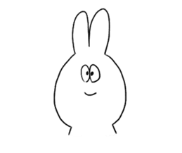 Very cute rabbit Sticker sticker #2019594