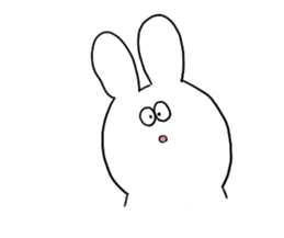 Very cute rabbit Sticker sticker #2019595