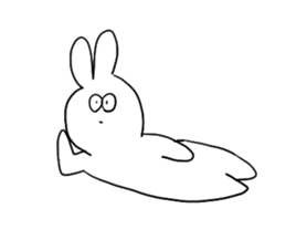 Very cute rabbit Sticker sticker #2019601
