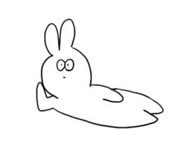 Very cute rabbit Sticker sticker #2019601
