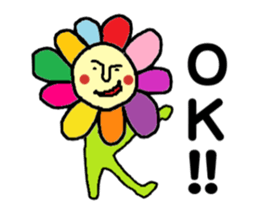 Flower man sticker #2019605