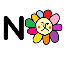 Flower man sticker #2019606