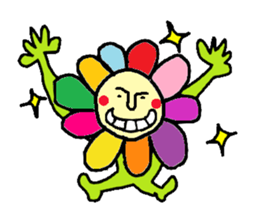 Flower man sticker #2019607