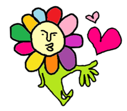 Flower man sticker #2019608