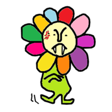 Flower man sticker #2019621
