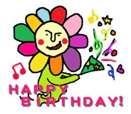 Flower man sticker #2019634