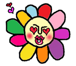 Flower man sticker #2019638