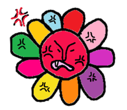 Flower man sticker #2019640