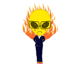 Office worker Alien yellow sticker #2020406