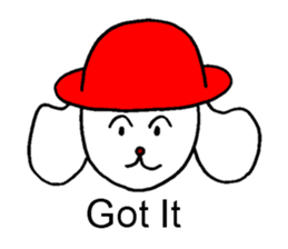 Desu Desu Wanko(English.ver) sticker #2021299