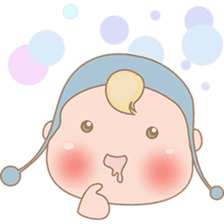 Michi, the cute baby sticker #2021341
