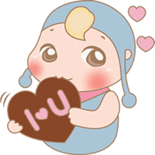 Michi, the cute baby sticker #2021351