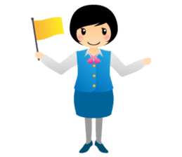 Yuna want to travel sticker #2022099