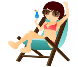 Yuna want to travel sticker #2022113