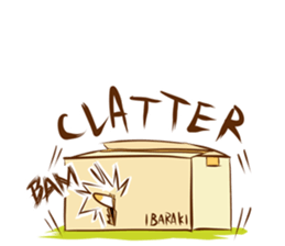 Cute ghosts to strange cat ! - English - sticker #2022486