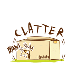 Cute ghosts to strange cat ! - English - sticker #2022486