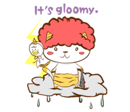 Cute ghosts to strange cat ! - English - sticker #2022498