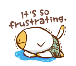 Cute ghosts to strange cat ! - English - sticker #2022508