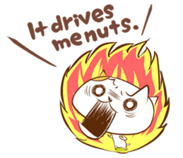 Cute ghosts to strange cat ! - English - sticker #2022516