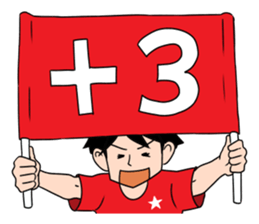 Red supporters sticker #2022766