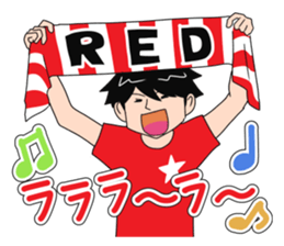 Red supporters sticker #2022788