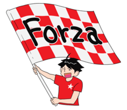 Red supporters sticker #2022800