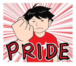 Red supporters sticker #2022802