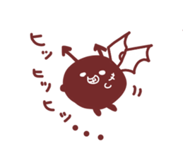 Drooping eyebrows cream-filled roll sticker #2023095